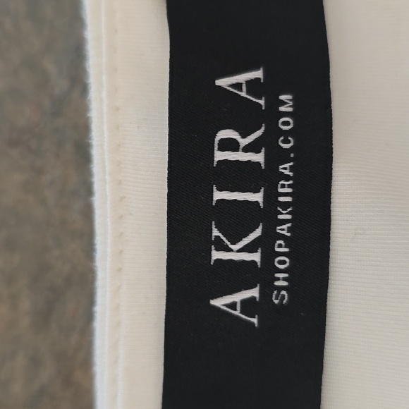 Akira Elegant Cream Satin Women's Jacket - Picture 4 of 8